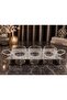 Crystal Silver 3-Piece Bowl Set – Luxury Presentation and Serving Set with Tray - 3