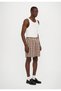 Men's Shorts, Bather, Cotton, Checkered Pattern, Walnut/Brown - 4