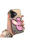 حافظة مزدوجة متوافقة مع iPhone 16 Plus، مصنوعة من الأكريليك الصلب مع حماية للعدسة من السيليكون على الحواف