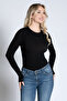 8548 Crew Neck Cashmere Micro Modal Ultra Light Long Sleeve Blouse - 2