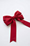 Red Cotton Bow Girl's Automatic Buckle - 2