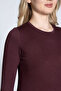 8548 Crew Neck Cashmere Micro Modal Ultra Light Long Sleeve Blouse - 3