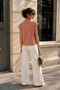 Women's Yavruağzı Stone Detailed Short Sleeve Viscose Blouse - 5