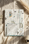 Green Forest Patterned Cotton Muslin Baby Blanket with Piping and Embroidered Edges 90*90 cm - 4