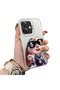 Oppo A3/A3X 4G/5G Compatible Hard Acrylic Back Silicone Edge Lens Protection Double Case