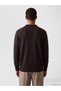Vizyon New Season Brown Polo Collar Men's Knitwear Sweater - 4