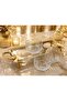 Kristal Gold 3-Piece Bowl Set – Luxury Presentation and Serving Set with Tray - 3