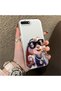 iPhone 7 Plus/8 Plus Compatible Hard Acrylic Back Silicone Edge Lens Protection Double Case - 2