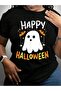 تي شيرت بطباعة شبح الهالوين باللون الأسود من Trick Or Treat Ghost - 7