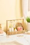 Multi-Purpose Jewelry and Cosmetic Organizer with Rattan Look Hanger - 2