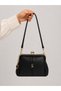 Women's 4-Compartment Lined High-Quality Leather El Handbag Side Bag with Zipper Detail (21*18cm)