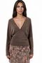 Busem Round Neck V-Neck Knitted Blouse - 2
