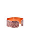 Flower Patterned Shiny Copper Bracelet (Adjustable) - 2