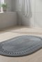 Trikotlu Oval Bath Mat |   Washable Modern Floor Mat |   5 Color Options |   40X60Cm - 7