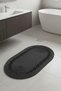Trikotlu Oval Bath Mat |   Washable Modern Floor Mat |   5 Color Options |   40X60Cm