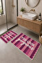 Pink Claret Red You Look so Good Written Bath Mat Set of 2 - 2