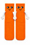 Orange Hand-In-Hand Unisex Socks