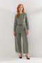 Chain Detailed Suit Green