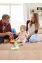 12 pcs Thickened Plush Foam Interlocking Floor Mats, Interlocking Foam Tiles with Edgings for Kids, Soft Anti-Slip Puzzle Area Square Rug Playmat for Children Room Flat (10", Beige) - 7