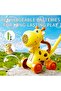 Automatic Bubble Machine Toy; Giraffe Shaped Outdoor Grass Moving Toy, Push-Along Blowing Maker - 2