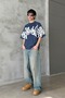 Premium Acid Wash Graphic Print Oversize T-Shirt - 2