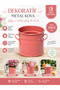 Metal Flower Pot / Bucket / Organizer / Spoon Holder / Candle Holder / Pen Holder - 2