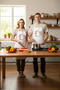 Unisex Kitchen Chef Apron with Pepper Print, Vibrant Colorful Graphic Pattern, Suitable for Daily Use, Comfortable