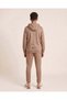 Senior Boys Brown Cut And Sew Hooded Full Zip Jogger Set - 2