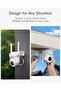 Zome Mall 5Mp Outdoor Security Camera - Wifi 5G/2.4G, 24/7 Recording Camera |   Artificial Intelligence Technology for Kesh - 2