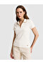 Ecru Slim Fit Basic T-Shirt 50320697-Vr019