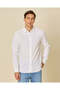 Men White Solid Long Sleeve Shirt