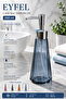 Eyfel Glass Liquid Soap Dispenser 250 Ml, Blue, 7.5X22 cm