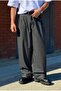Premium Pleated Striped Model Fabric Trousers - 3