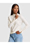 Ecru Slim Fit Basic Sweater 50331311-Vr019