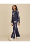 Senior Girls Navy Printed 2 Piece Jog Set - 6