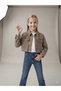 Girl's Organic Dyed Denim Crop Jacket