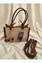 Hand and Shoulder Bag with Cherry Charm - 2