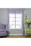 Mira Purple Custom Size Tulle Curtain 100X270 1X2,5 Pleated