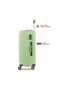 Amaze 56 cm Polypropylene Hard Trolley, Green - 7