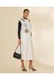 Women Ivory Argyle Knit Waistcoat - 5