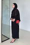Orelia Buttoned Long Dress - Black - 5