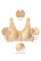 Women's Front Button Bra with Thick Straps and Ultra Comfortable Molded Laser Cut Invisible Bras - Beige (Skin)O8816 My Love - 3