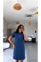Indigo Crew Neck Basic Dress - 4