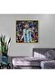 Lionel Messi Soccer Wall Art A3 Canvas Print with Gold Outer Frame - 3