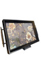 Black Framed Floral Patterned Decorative Presentation Tray - Luxury Mirrored Glass Tray - 5