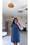 Indigo Crew Neck Basic Dress - 2