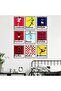 Soccer Wall Art Set of 9, Messi Ronaldo Mbappe Neymar A4 Posters, Unframed - 4