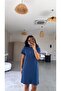 Indigo Crew Neck Basic Dress - 5