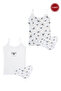 Girl's 2-Piece Cotton Ribbed Printed Athlete Underwear Set