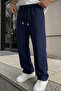 Men's Cotton Baggy Fit Comfortable Cut Knitted Sweatpants with Side Pockets - 3